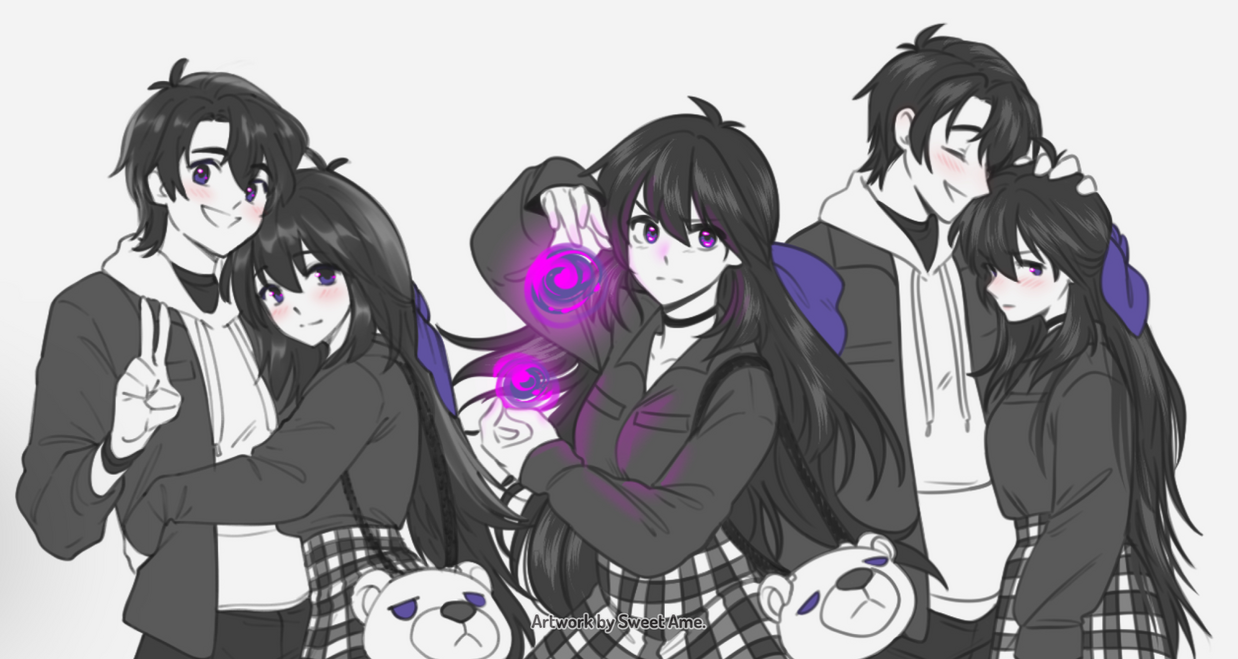 The_Twins A collection of sketches showing a pair of original characters who are twins, Dima and Mila.