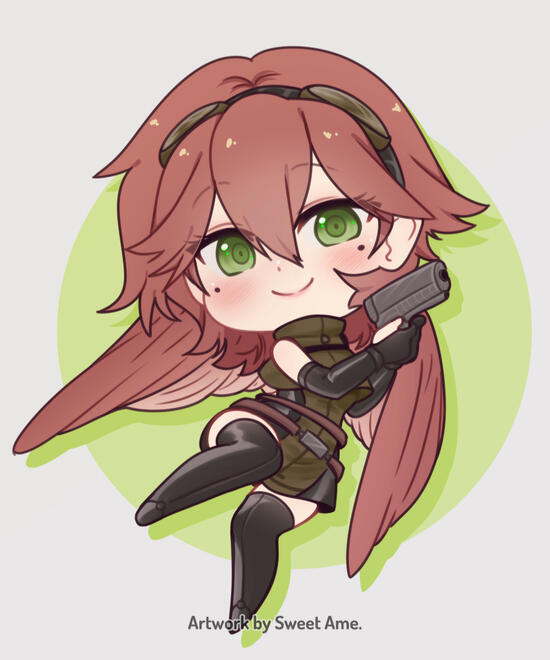 Chibi_Agatha Chibi illustration of original character Agatha.